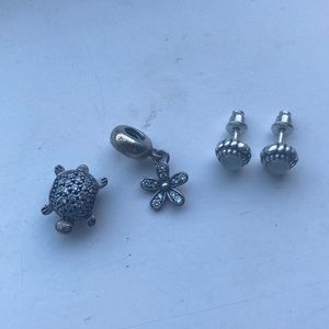 COPY - Pandora Charms, and birthstone earrings.